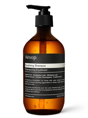 Aesop Equalising Shampoo — Amber Bottle with Black Pump